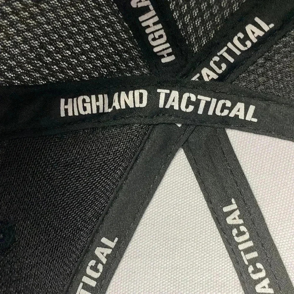 HIGHLAND TACTICAL MENS ONE SIZE FITS MOST BLACK AMERICAN FLAG PATCH ON FRONT - Picture 6 of 8
